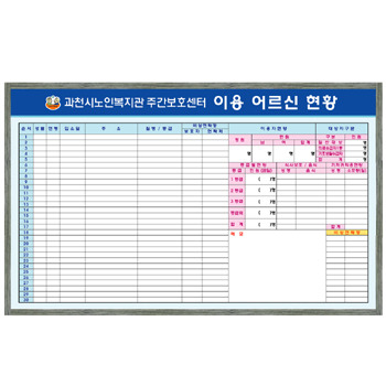 화이트보드현황판